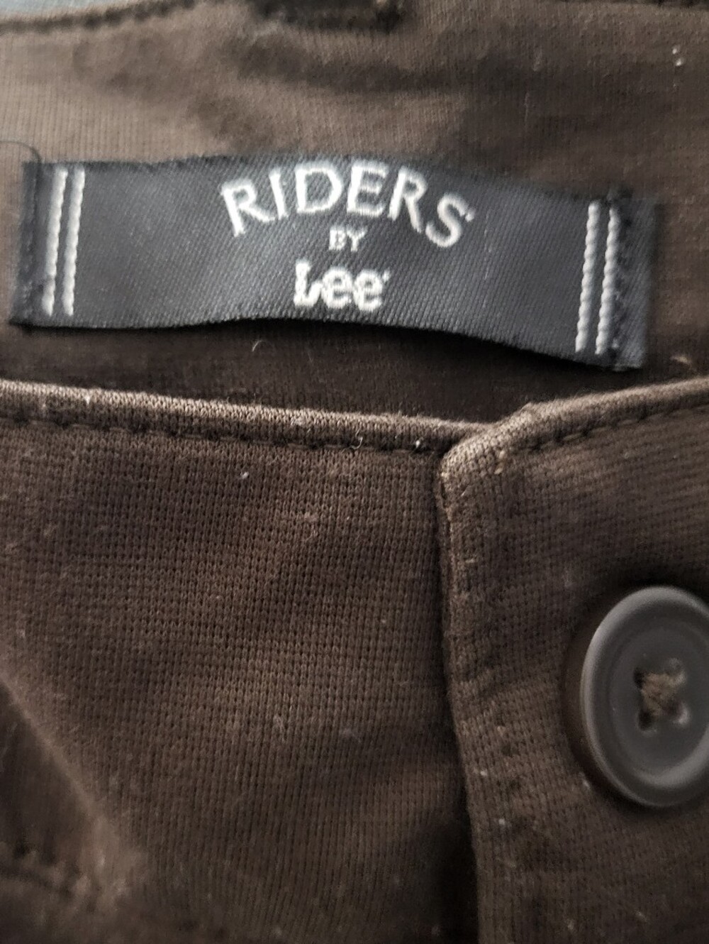 Riders by Lee Brown Straight Leg Knit Pants Sz 8M - Picture 4 of 5
